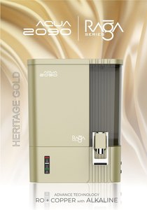 Sistema de purificación de agua alcalina RO COPPER TDS de la serie AQUA RAGA Heritage Gold con pantalla LED para el hogar. - Product Image 6