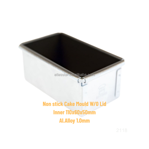 Molde para Pan Mini Antiadherente Gris ATLAS STAR de 130x50x50 mm Sin Tapa, Apto para Horno, Reutilizable para Pan Casero, Pastel de Carne, Pastel y Brownies - Product Image 6