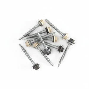 PDC Hex Head Self Drilling <b>Screw</b> Carbon Steel Class 4.8/6.8 Zinc/<b>Galvanized</b> Coarse Thread Bonded EPDM Washer DIN Standard Inch - Product Image 1