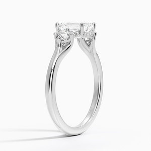 BOJ <b>Ring</b> 0122 <b>Emerald</b> Cut 925 <b>Silver</b> Luxe Floating Prong Setting Solitaire Diamond <b>Ring</b> 2ct D Color VVS1 Moissanite GRA Sale - Product Image 2