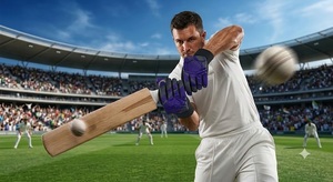Gants de cricket antidérapants très demandés, avec bande adhésive, prix raisonnable, poignet ajustable et très extensible, pour le cricket. - Product Image 5