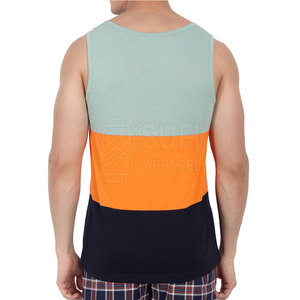 Débardeur pour homme en coton 100% à haute élasticité pour la musculation, la remise en forme, séchage rapide, respirant, col rond, sans manches, vêtements d'entraînement - Product Image 4
