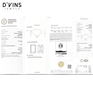 เครื่องประดับเพชรที่มีคุณภาพสูง0.73ct VVS1อีเขียวมรกตตัดใสเต็มแสงห้องแล็บแฟนซีสำหรับการทำเครื่องประดับ - Product Image 5