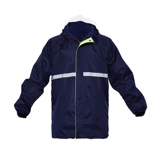 Combinaison de pluie pour moto imperméable pour homme avec capuche, veste de pluie réfléchissante haute visibilité, pantalon et maillot de course - Product Image 5