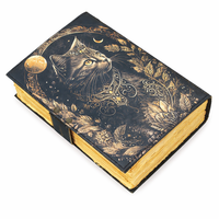 Livre de sorts vierge, Grimoire vintage, Papier fait main à bords festonnés, Fournitures de sorcellerie, Magie des ombres, Chat sorcier, Wiccan, Pagan, Cadeau