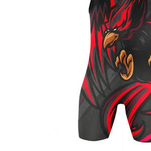 Combinaison de lutte extensible imprimée sur mesure, nouveau design, 100% polyester, vêtements d'arts martiaux, costumes à bas prix - Product Image 4