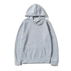 เสื้อฮู้ดผู้ชายสีเทา ทรงปกติ ผ้าฝ้ายเฟรนช์เทอร์รี่ สวมใส่สบายๆ สำหรับฤดูใบไม้ร่วง มีกระเป๋า - Product Image 1