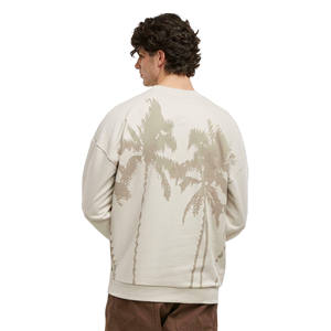 Sudadera Casual de Invierno para Hombre, Diseño con Forro de Felpa de Algodón, Hombros Caídos, Patrón Bordado e Impreso, Transpirable - Product Image 3