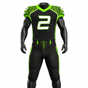Custom Performance Jersey Set Featuring Durable Fabric Comfortable <b>Athletic</b> Fit And Flexible Construction For American Football - Product Image 1