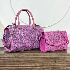 Juego de Maletas de Viaje Combinadas con Bolso Grande y Bolso de Mano de Cuero Vacuno Genuino Hecho a Mano con Logotipo OEM Personalizado - Product Image 6