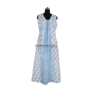 Hand Block Dress Manufacturing Low Price in India DHB022 Hand Block Printed Cotton Kurtis Indian Handmade Kurta For Women - Product Image 4