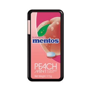 Mentos - Caramelos Masticables Sin Azúcar Sabor Durazno y Menta, 17.5g, Caja de 12 Unidades - Product Image 1
