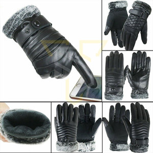 Guantes de Cuero de Primera Calidad del Mejor Fabricante, Venta en Línea, Guantes de Invierno de Color Sólido - Product Image 2
