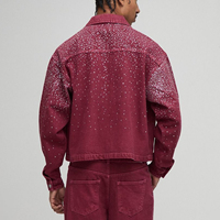 Veste en jean décontractée pour homme, 100 % coton, à bouton unique, broderie personnalisée sur le devant, style streetwear vintage, respirante, qualité OEM supérieure