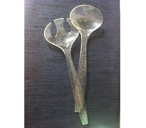 Cuillère à salade en résine alimentaire, cuillère à salade et cuillère de service en résine époxy, pour usage domestique et hôtelier, prix de gros. - Product Image 1