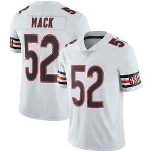 Camiseta de Fútbol Americano con Cuello en V para Hombre de los Chicago Bears, Tejido Tackle Twill Cosido, Absorbente de Humedad, Corte Regular, Manga Corta, 100% Poliéster - Product Image 2