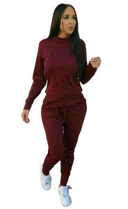 Ensemble de survêtement polaire gris rose pour femme, coupe ample, manches longues, avec pantalon de jogging décontracté, poches latérales et cordon de serrage - Product Image 6