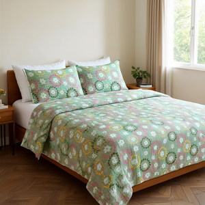 Sandhya 300TC Cotton <b>Bed</b> <b>Sheet</b> Set Double 90x100 Inch Woven Solid Pattern Hotel Bedding for Single Twin <b>Queen</b> <b>Beds</b> Hospitals - Product Image 3