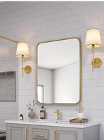 Projet de salon de salle de bain à LED moderne à la recherche d'un agent exclusif pour une installation facile à suspendre Miroir décoratif de style moderne classé IP65