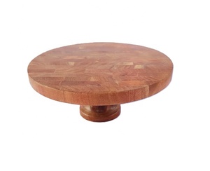 Soporte de pastel de madera hecho a mano de alta calidad para cumpleaños y bodas Artesanías indias de calidad Herramientas para pasteles - Product Image 1