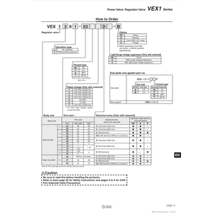 Vannes de commande de soupape de puissance VEX1700-12 SMC Pneumatics - Product Image 1