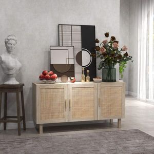 Natural Wood Kitchen Storage Cabinet Garage Cabinets As - Product Image 5