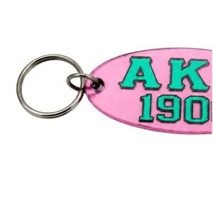 Llavero de acrílico rosa y verde, estilo personalizado, llavero de acrílico colorido, accesorio de moda, regalo, recuerdo, adorno para bolso - Product Image 4