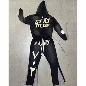 Sudadera con Capucha Bordada de Alta Calidad 100% Estilo Americano, Sudadera de Lujo para Streetwear, Tela Suave y Costuras Duraderas - Product Image 4