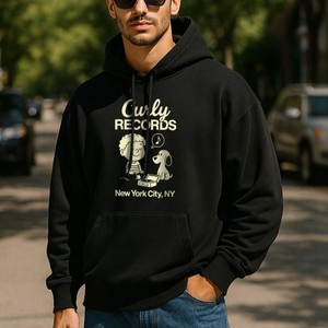 Custom Design Men Gray <b>Zip</b>-<b>Up</b> Hoodie Regular Fit Casual Fleece Sweatshirt Front Logo Print Unisex Winter Streetwear Waterproof - Product Image 2