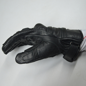Genuine Cowhide Leather Unisex Full Finger Racing <b>Gloves</b> Reverse Stitched Knuckle Touchscreen Protection Lightweight Breathable - Product Image 5
