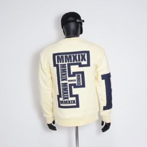 Sweat-shirt ras du cou Fear Of College pour homme, coupe classique, en coton tricoté, décontracté, pour l'automne, avec imprimé lettres sur le devant - Product Image 6