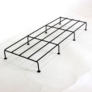 Modern <b>Metal</b> <b>Plant</b> Rack Powder Coated Garden <b>Stand</b> for Flower Green <b>Plant</b> Minimalist Design Durable Outdoor Use Black - Product Image 3