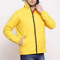 Veste d'hiver matelassée à capuche pour homme, design personnalisé OEM, haute qualité, avec empiècements avant amovibles