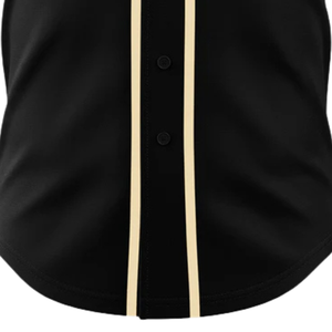 Maillot de baseball noir pour homme, boutonné, uniforme d'équipe, respirant, léger, vêtements de sport pour tournoi, tenue de jour de match - Product Image 6