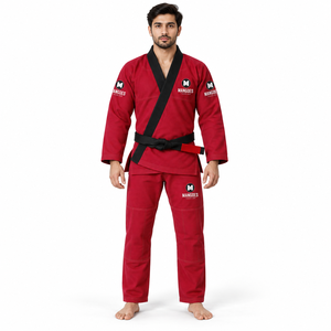 Uniforme de Entrenamiento de Jiu Jitsu Brasileño IBJJF, Modelo Mangoes Fashion Preshrunk Gold Weave, Pantalones Ligeros de Algodón Ripstop para Gimnasio - Product Image 4