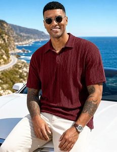 Polo homme en coton piqué à manches courtes, logo personnalisé de haute qualité, fournisseur d'usine OEM ODM - Product Image 5