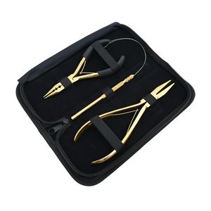 Kit complet d'outils pour extensions capillaires avec pince à micro-perles à trois trous, pince à sertir plate, boucle pour cheveux – Qualité professionnelle pour salon - Product Image 4