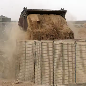 Dây sắt mạ kẽm có thể gập lại hàn <span class=keywords><strong>gabion</strong></span> bastions lỗ vuông lũ rào cản phòng thủ cát Túi Tường Lồng - Product Image 1