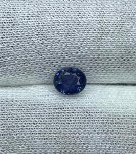 ไพลินสีน้ำเงินธรรมชาติ 1.05 กะรัต, ไพลินสีน้ำเงินทรงรีจากเหมืองซีลอน, ไพลินสีน้ำเงินจากศรีลังกา - Product Image 4