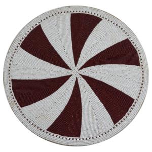 Mantel individual hecho a mano con cuentas negras y doradas, de alta demanda, para mesa de comedor - Product Image 4