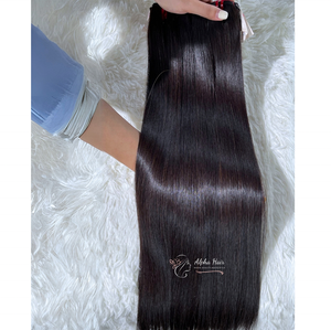 Luxueux 2024 Radiant Super Offre Spéciale Os Doux Droite Extensions de Cheveux Humains Vietnamiens 613 Bundles Cheveux Bruts Génie Trame - Product Image 2
