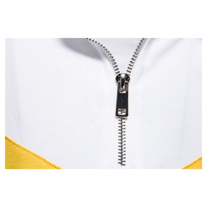 Polo pour homme à col quart zippé, design Chevron premium, tee-shirt décontracté de sport à manches courtes, respirant, séchage rapide, en coton - Product Image 6