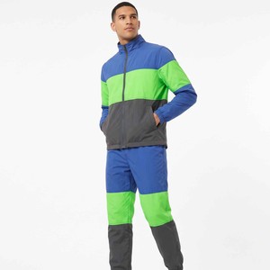 Chándal de nailon reflectante 3M personalizado OEM para hombre, cortavientos con rayas blancas para hombre - Product Image 2