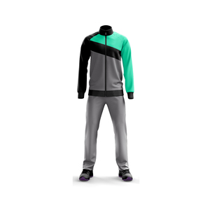 Nouvel ensemble de sportswear décontracté d'hiver pour homme, respirant, uni, de conception personnalisée, avec sweat à capuche zippé et pantalon de survêtement doux et luxueux - Product Image 4