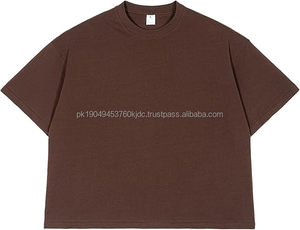 T-shirt court et ample pour homme – Coton épais 300 GSM, coupe oversize streetwear à épaules tombantes - Product Image 5