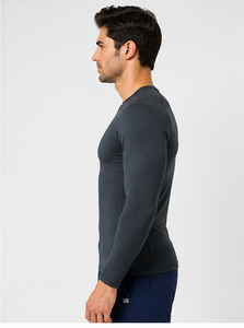 Sous-vêtement médical respirant de qualité supérieure pour hommes, chemise d'uniforme médical à manches longues, coupe ajustée personnalisée, séchage rapide, pour hôpital - Product Image 6