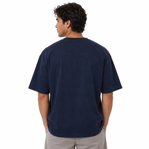 Camisetas Personalizadas de Algodón Oversize con Cuello Redondo para Hombre, Estilo Urbano, OEM Premium, Lisas, Corte Holgado, Y2K, Proveedor de Ropa al por Mayor en EE. UU. - Product Image 4