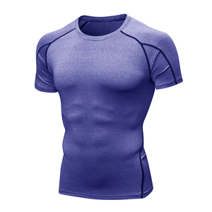 Camisetas deportivas de compresión para hombre, para gimnasio, entrenamiento, atletismo, correr, capa base transpirable, proveedores de camisetas de manga corta - Product Image 1