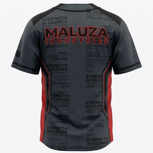 Camiseta de béisbol con logo personalizado, ropa deportiva de moda urbana, uniforme de equipo sublimado, uniforme de béisbol MALUZA INDUSTRIES - Product Image 3