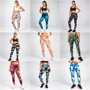 Leggings de Spandex con Estampado Completo Personalizado, Cintura Alta, Elásticos en 4 Direcciones, para Gimnasio y Yoga, Marca Privada, Fábrica OEM, MOQ Bajo - Product Image 6
